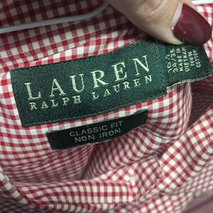 Lauren Ralph Lauren Red Gingham Shirt